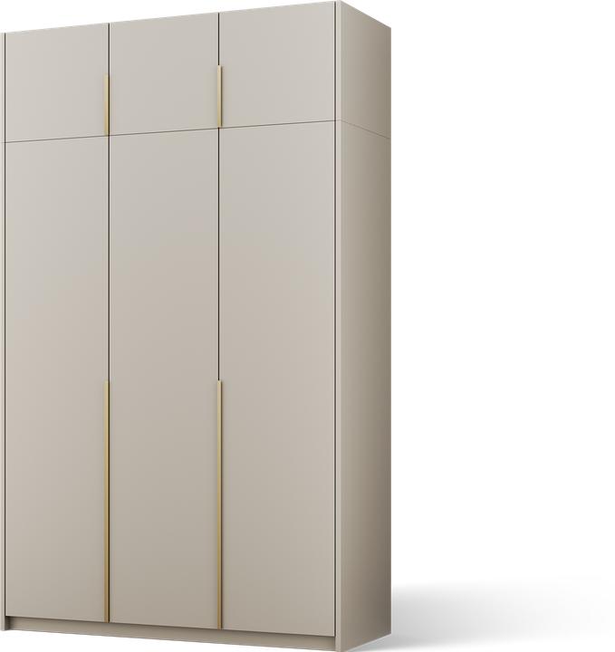 Produktbild ADRK Furniture Bregma III Drehtürenschrank mit Aufsatz (148 x 58 x 250 cm)