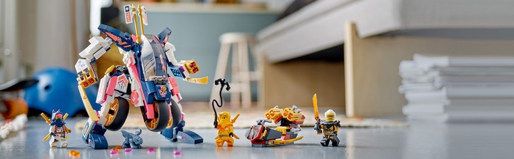 Actual product image LEGO Ninjago Sora's Mech transforms into a racing bike (71792). (71792, LEGO Ninjago)