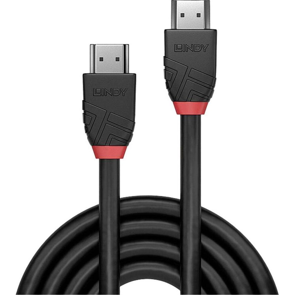 Thumbnail - Lindy 10m Standard HDMI Kabel, Black Line HDMI Stecker an Stecker (10 m, HDMI), Video Kabel