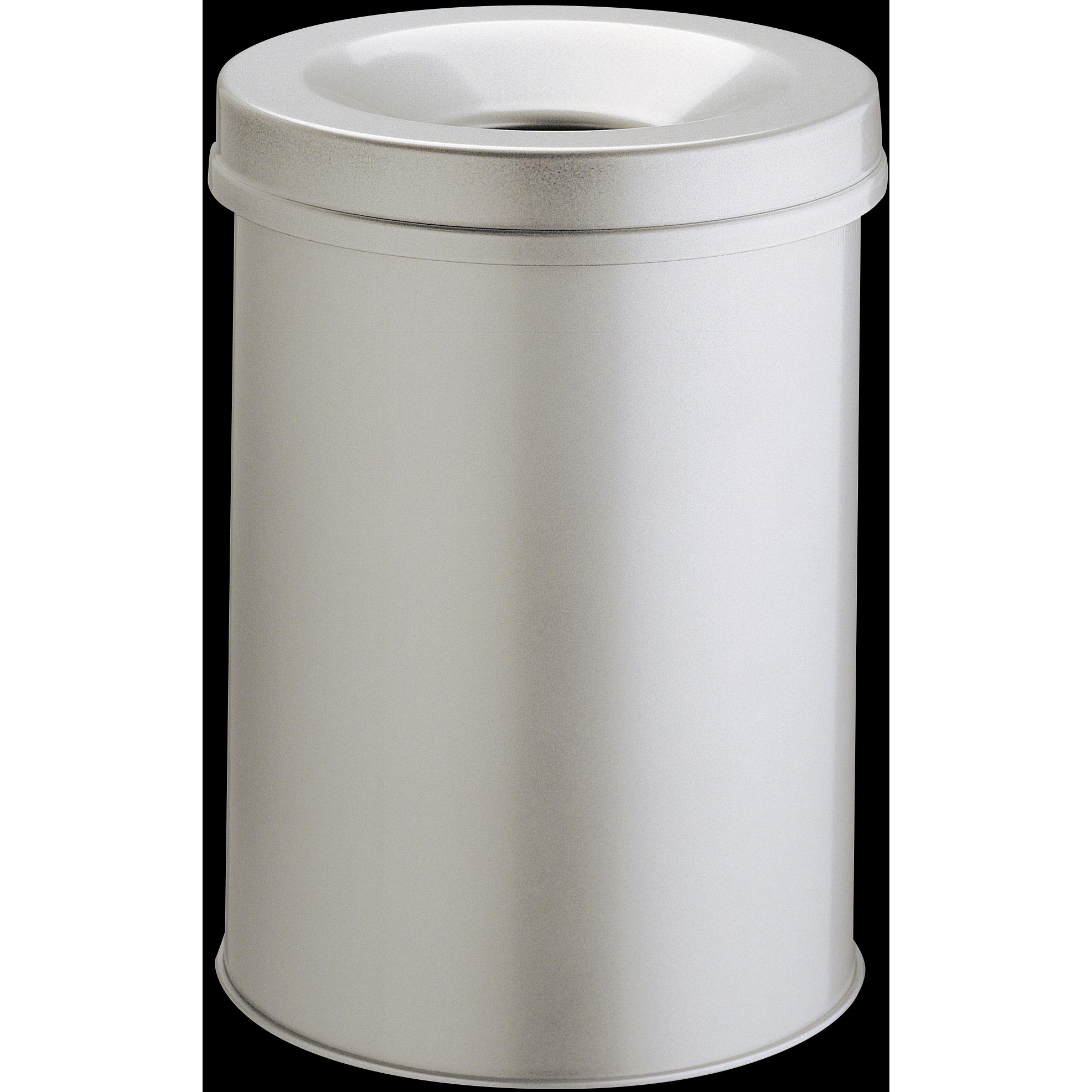 Thumbnail - Durable Papierkorb Safe rund 15, Abfalleimer, Grau