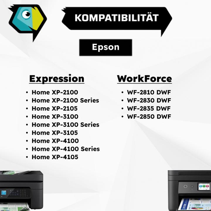 Produktbild Inkadoo Druckerpatronen kompatibel zu Epson C13T03A44010 / 603XL Tintenpatrone, gelb Gelb (Y)