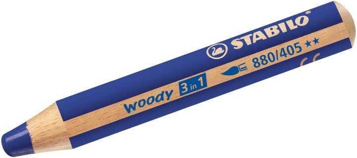 Actual product image STABILO woody 3 in 1 coloured pencil (Ultramarine blue, 1 x)