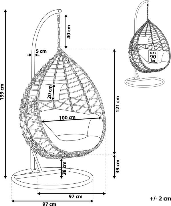 Produktbild Beliani Arsita (90 kg)