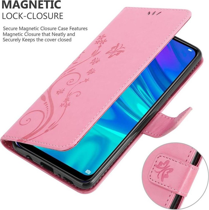 Actual product image Cadorabo Flower Book Cover (Huawei P Smart (2019), Honor 10 Lite)
