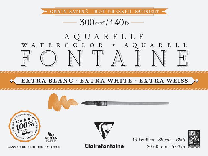Immagine prodotto Clairefontaine Aquarellpapier extraweiss sat. (198 x)