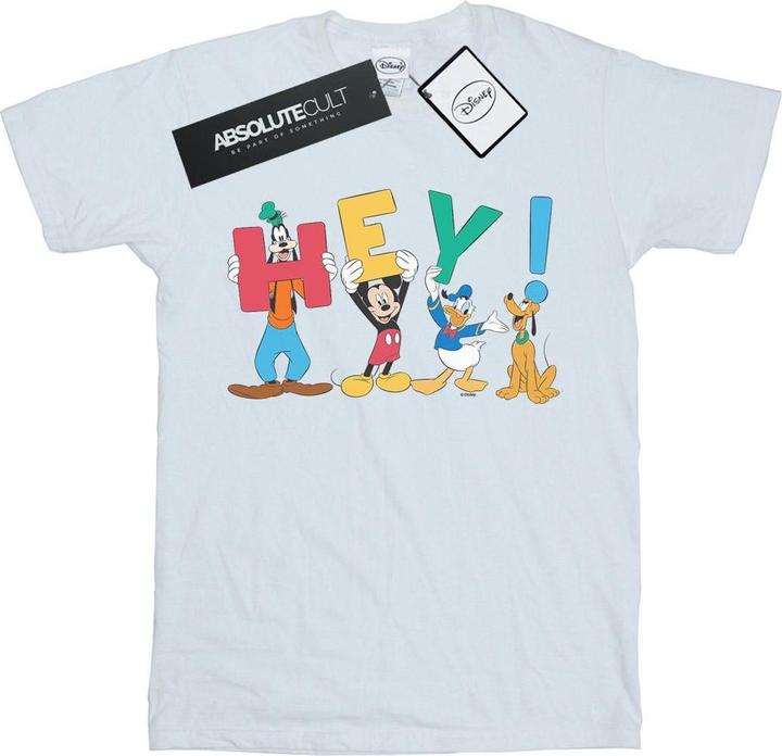 Actual product image Disney Boys Mickey Mouse Friends Hey T-Shirt (152, 158)