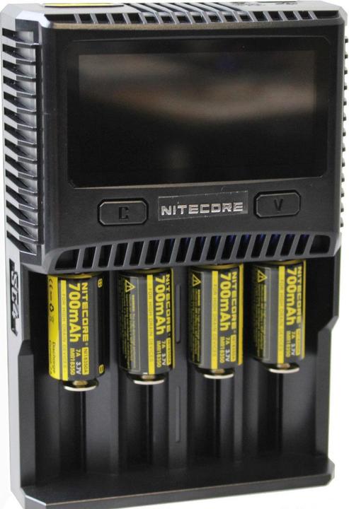Actual product image Nitecore SC4 - Quick charger (1 pcs., 14500, 16340, 18650, 26650)