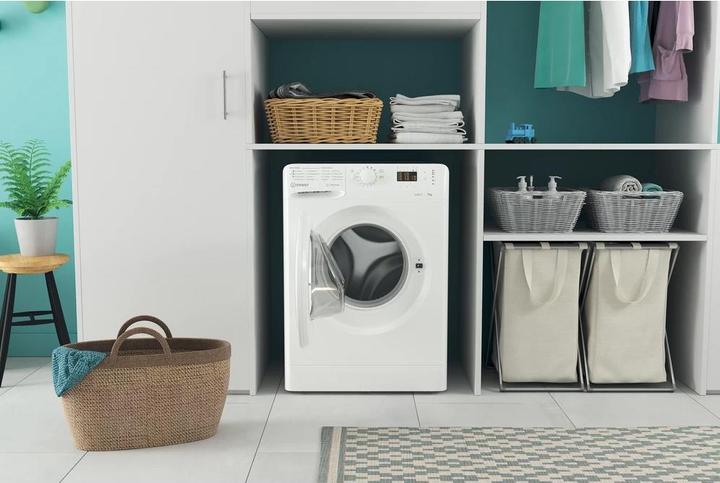 Produktbild Indesit Washing machine MTWA 71252 W EE, Front loading, E, Washing capacity 7 kg, 1200 RPM, Depth 54 (7 kg, Links)