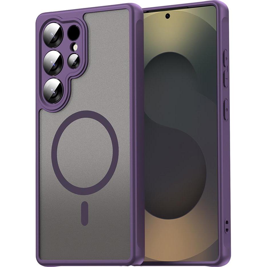 Techsuit - HaloFrost II MagSafe - Samsung Galaxy S25 Ultra - Purple (Samsung Galaxy S25 Ultra), Cover smartphone, Viola