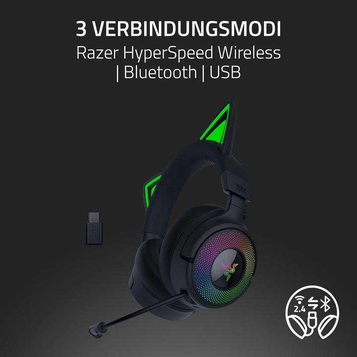 Immagine prodotto Razer Kraken Kitty V3 Pro - Black (Cablato, Senza fili)