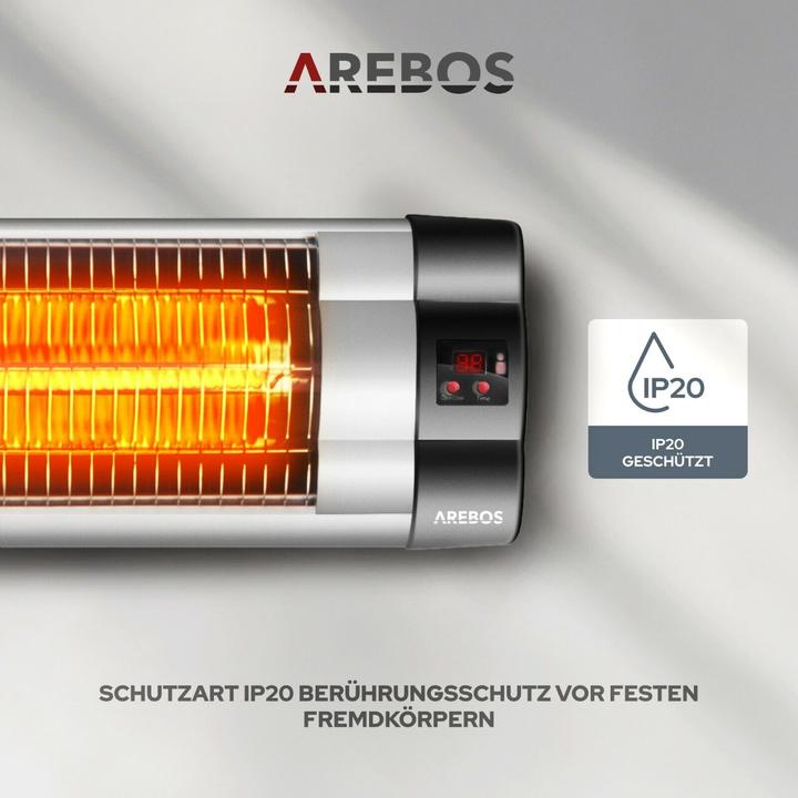 Actual product image Arebos Infrared radiant heater (2500 W)