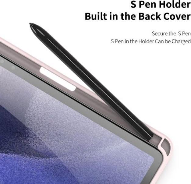 Productafbeelding Dux Ducis Toby Serie Leren Boekomslag Hoesje (Galaxy Tab S8+, Galaxy Tab S7+, Galaxy Tab S7 FE)