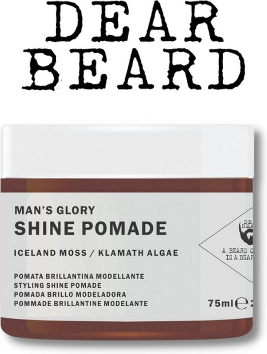 Produktbild Dear Barber Dear Beard Man's Shine Pomade 75ml (Haarwachs, 75 ml)