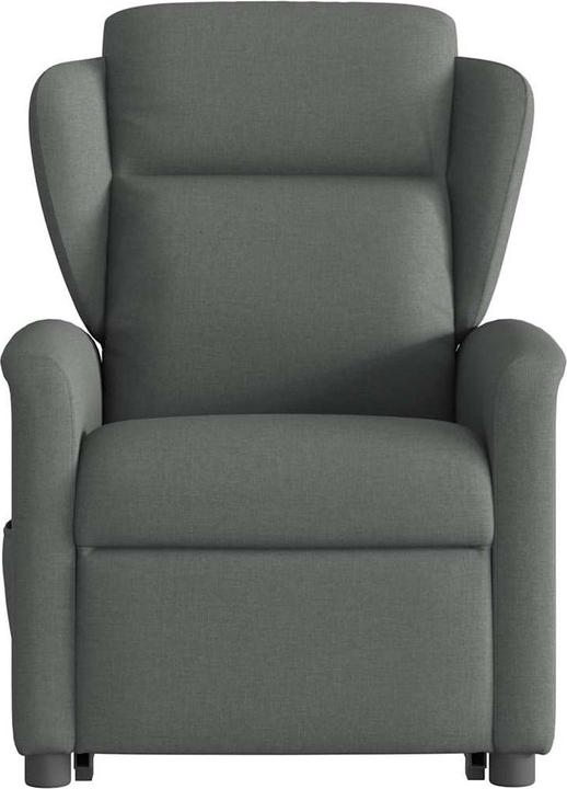 Immagine prodotto vidaXL Poltrona massaggiante con ausilio per la risalita in tessuto grigio scuro