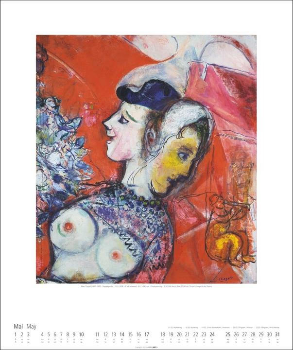 Produktbild Marc Chagall Kalender 2026 (46 x 55 cm)