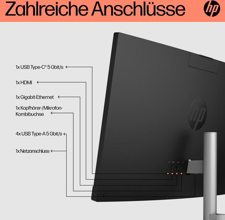 Produktbild HP AIO 24-cr0009ng (AMD Ryzen 3 7320U, 8 GB, 0.51 TB)