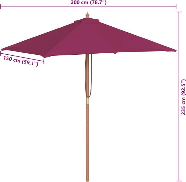 Immagine prodotto vidaXL Sonnenschirm (1.50 m)