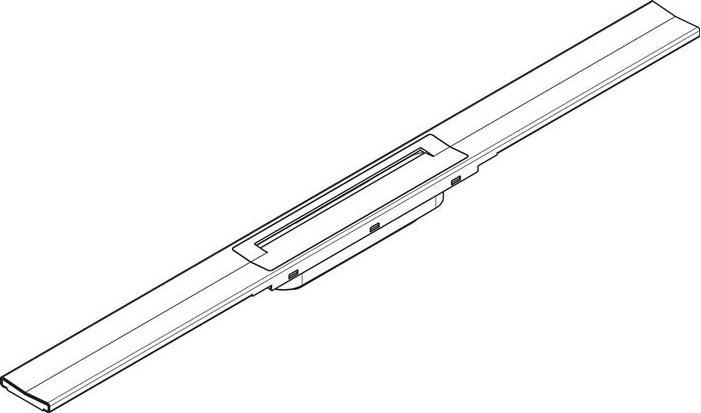 Actual product image hansgrohe HG shower channel RainDrain Flex kb. for installation 800mm brushed stainless steel (800 mm)