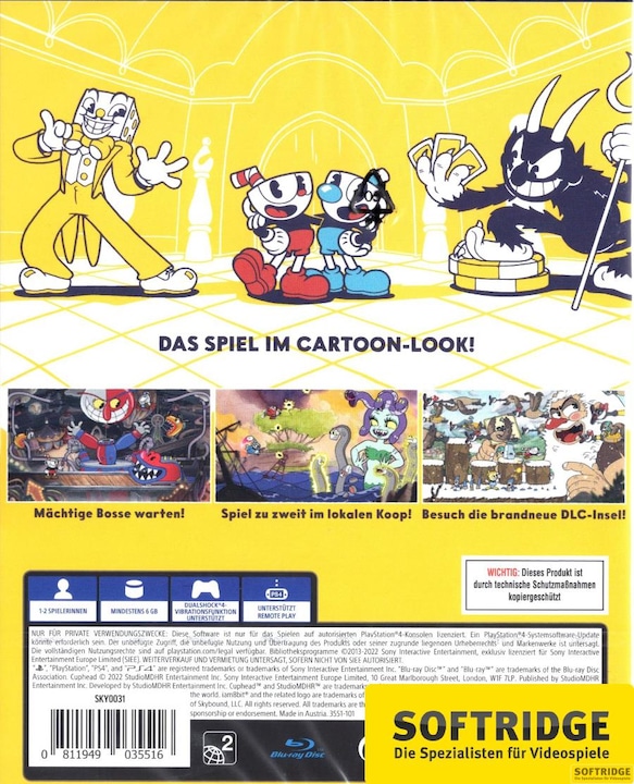 Image du produit Studio MDHR Cuphead (PS4, EN)