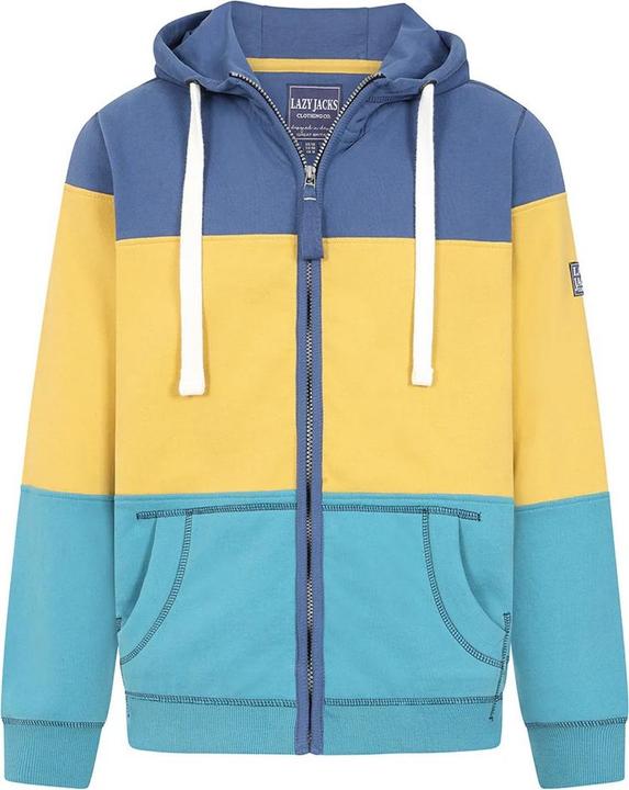 Image du produit Lazy Jacks - Veste à capuche motif/style blocs de couleurs - Enfant (140)