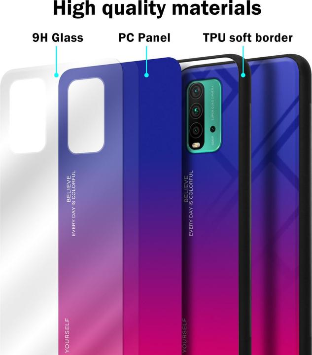 Immagine prodotto Cadorabo Manicotto per vetro in TPU a 2 colori (Xiaomi Poco M3, Xiaomi Redmi 9T)