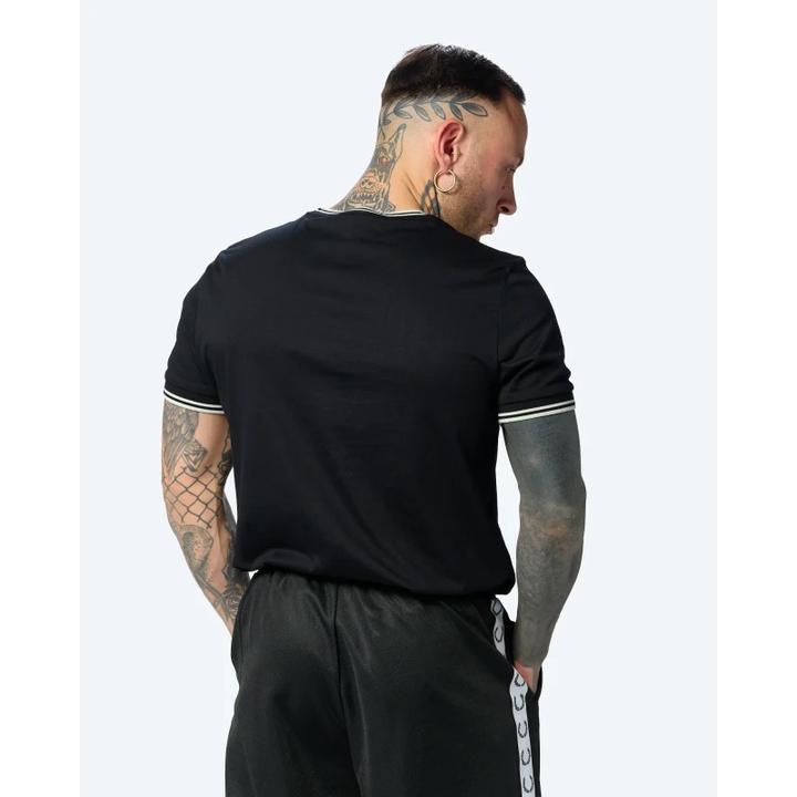 Actual product image Fred Perry Double stripe T-shirt (S)