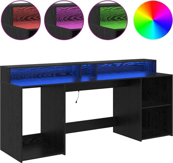 Produktbild vidaXL LED Schreibtisch (200 x 55 x 91 cm)