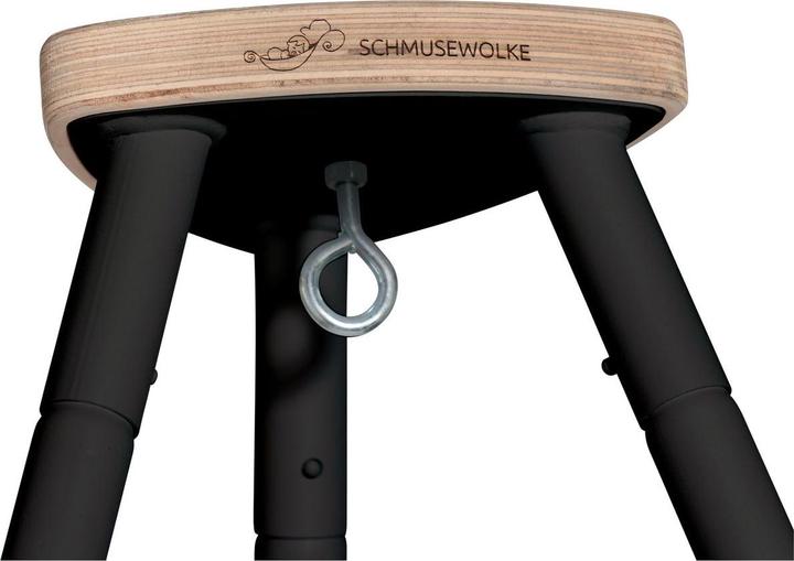 Produktbild Schmusewolke Tipi anthrazit mit anthrazit Motor und Bio Federwiege