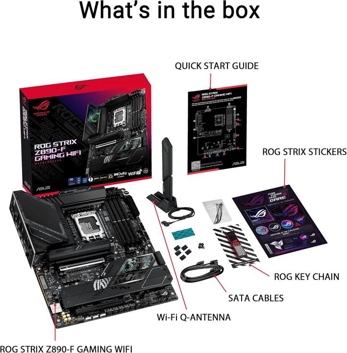 Produktbild ASUS ROG STRIX Z890-F GAMING WiFi (LGA 1851, Intel Z890, ATX)