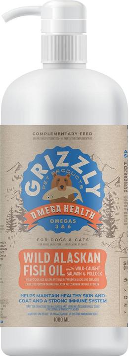 Immagine prodotto Grizzly Olio di salmone selvaggio Salmon Plus (Cane, Gatto, 1000 ml)