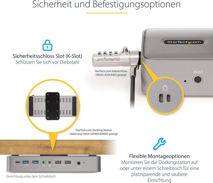 Produktbild StarTech 129UE-USBC-KVM-DOCK