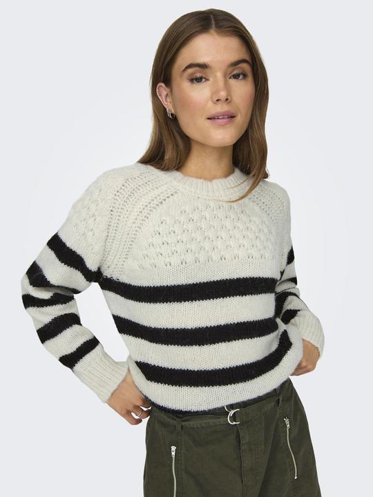 Produktbild Only ONLBILLIE LIFE LS STRIPE O-NECK EX KNT Strickpullover (L)