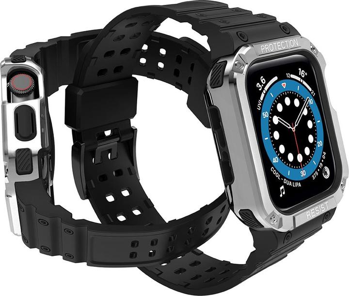 Immagine prodotto Hurtel Protezione del cinturino Fascia con custodia per Apple Watch 7 / SE (41/40 / 38 mm) Custodia (Materiale sintetico, TPU)