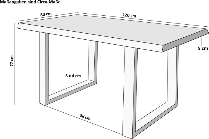Actual product image SAM Thea (120 x 80 x 77 cm)