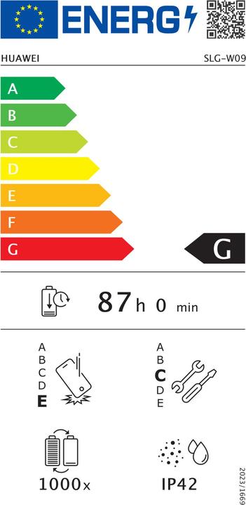 Energie-Label Huawei MatePad 11.5 S (nur WLAN, 11.50", 256 GB, Grau)
