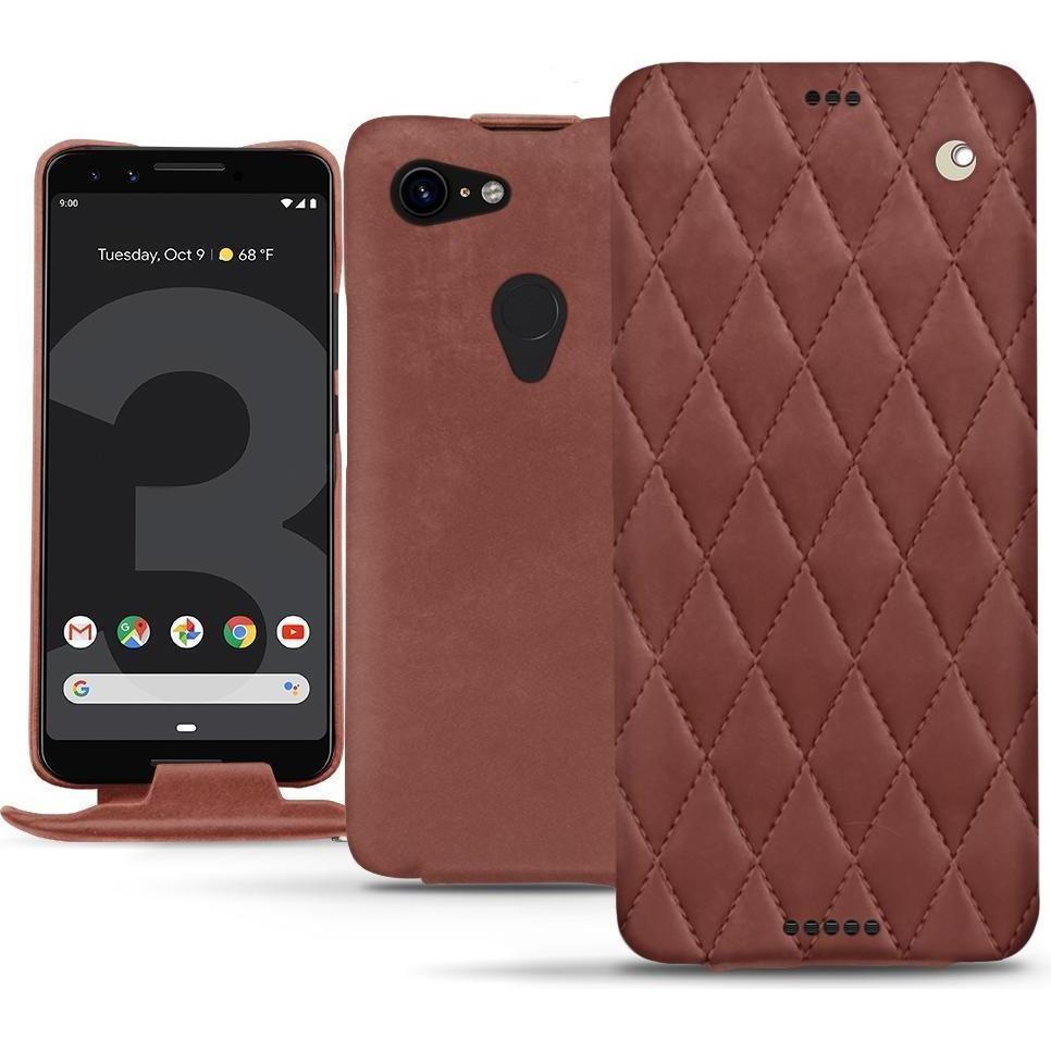 Noreve Lederschutzhülle vertikal (Google Pixel 3 XL), Smartphone Hülle, Rot