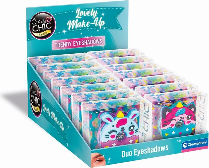Actual product image Clementoni Crazy Chic Lidschatten Tiere Donut Lila/Blau