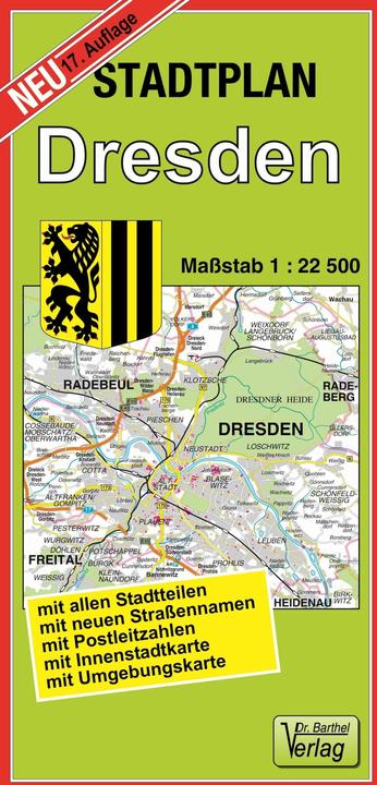 Actual product image City map Dresden 1 : 22 500