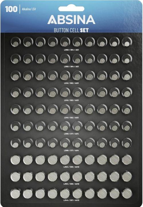 Image du produit Absina Kit de piles boutonnées (1 pcs, AG1, AG10, AG4, LR41, LR44)