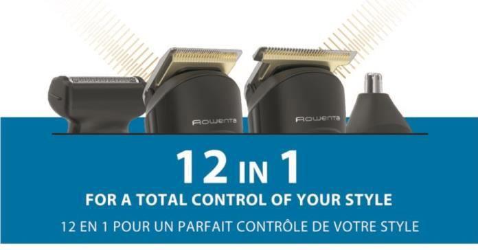 Immagine prodotto Rowenta Tn9461 Selectium 12-in-1 Rasoio di precisione e regolabarba con Titanio