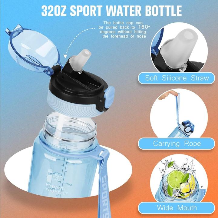Image du produit ASMI Trinkflasche mit Zeitmarkierung (1 l)