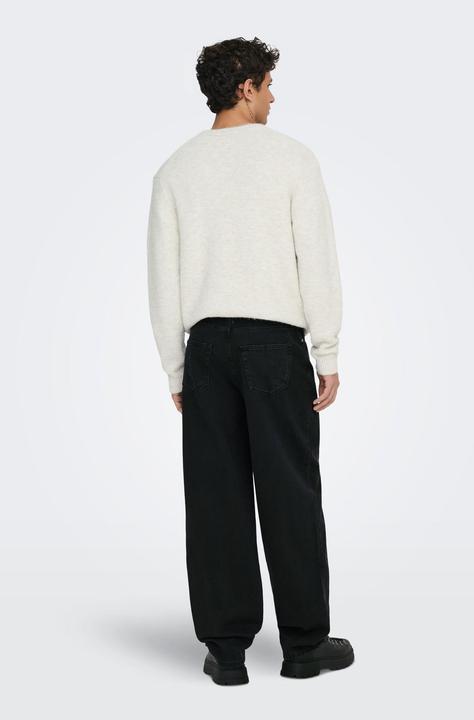 Actual product image Only & Sons ONSFIVE Mid Rise Baggy Fit Jeans Locker geschnitten (W29/L34)