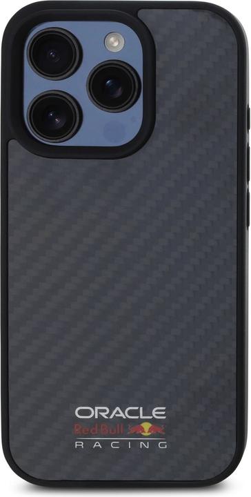 Red Bull Racing Hülle Simple Carbon mit Logo MagSafe (Apple iPhone 16 Pro Max)
