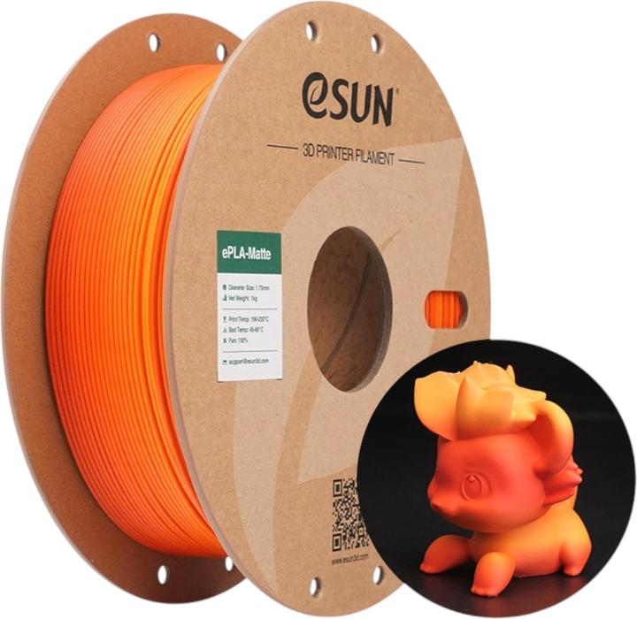 Produktbild eSUN ePLA-Matte Rainbow Sunrise Filament 1.75mm 1Kg (PLA, 1.75 mm, 1000 g, Mehrfarbig)