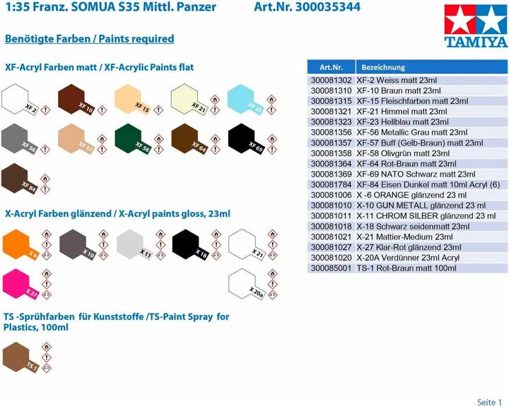 Produktbild Tamiya French Medium Tank SOMUA S35