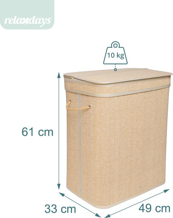 Actual product image Relaxdays Laundry bin