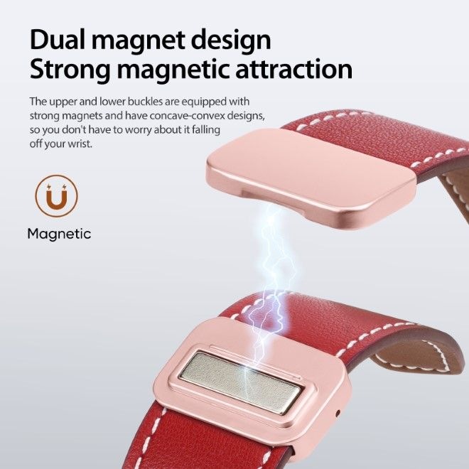 Actual product image Dux Ducis YA bracelet (42 mm, 44 mm, 45 mm, 49 mm, Genuine leather, Apple Watch Series 3, Apple Watch Series 4, Apple Watch Series 5, Apple Watch Series 6, Apple Watch Series 7, Apple Watch Series 8, Apple Watch Series 9, Apple Watch SE, Apple Watch Ultra, Apple Watch Ultra 2, Apple Watch Series 1, Apple Watch Series 2)