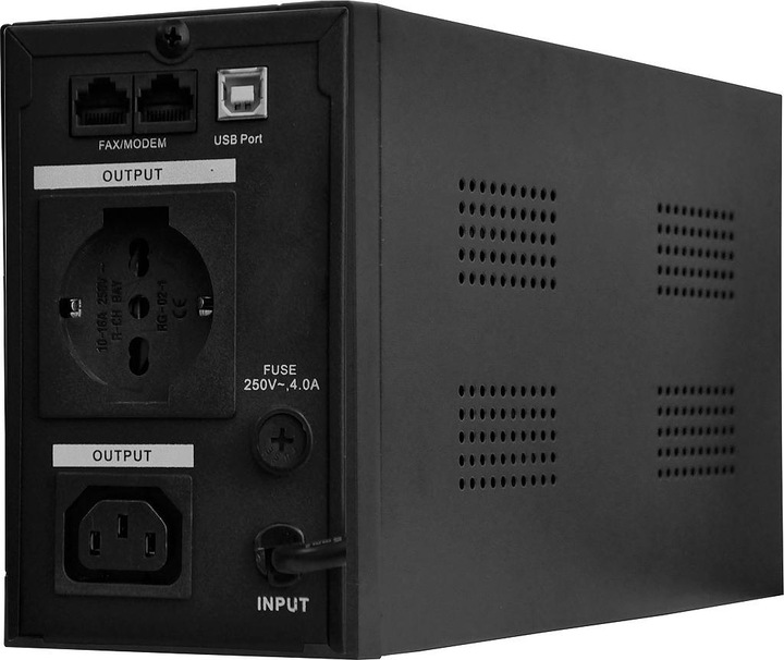 Immagine prodotto Mediacom M-UPS851D gruppo di continuità (UPS) A linea interattiva 0,8 kVA 480 W 2 presa(e) AC (800 VA, 480 W, Interattivo linea UPS)