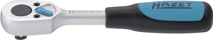 HAZET Leva a cricchetto reversibile ∙ corta 916K ∙ Attacco quadro, massiccio, 12,5 mm (1/2 di polli… (1/2")
