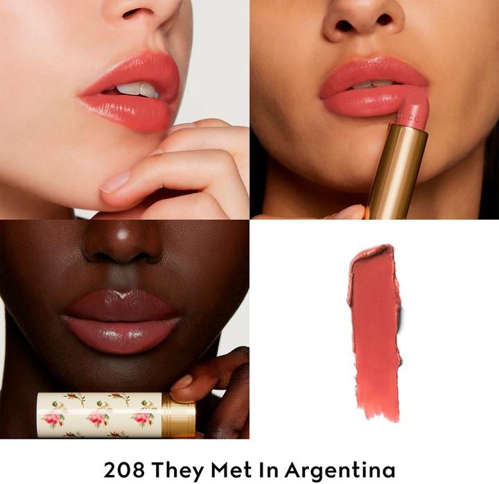 Produktbild Gucci Rouge A Levres Voile Lippenstift - 4 Gramm (208 They Met in Argentina)